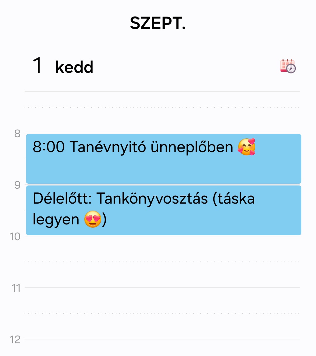Tanévnyitó 2026/2027
